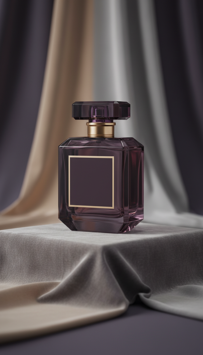 Opulent plum eau de parfum bottle